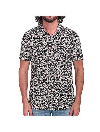 Camisa Manga Curta Homem Teddy Smith Arlric Preto/Bege