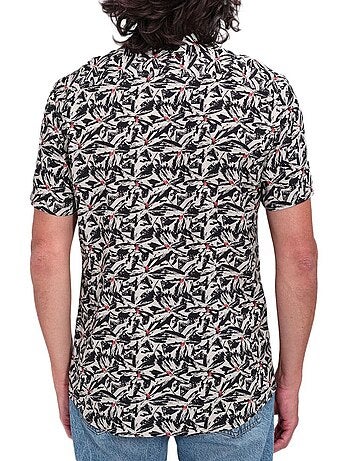 Camisa Manga Curta Homem Teddy Smith Arlric Preto/Bege