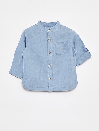 Camisa mao de linho misturado