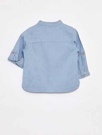 Camisa mao de linho misturado