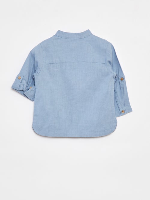 Camisa mao de linho misturado - Kiabi