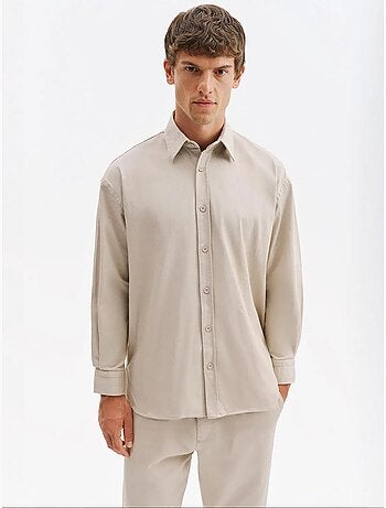 Camisa masculina de algodão e lycra giesto