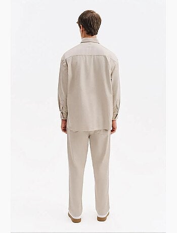 Camisa masculina de algodão e lycra giesto