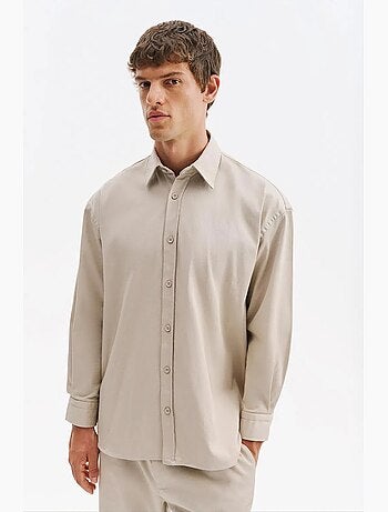 Camisa masculina de algodão e lycra giesto