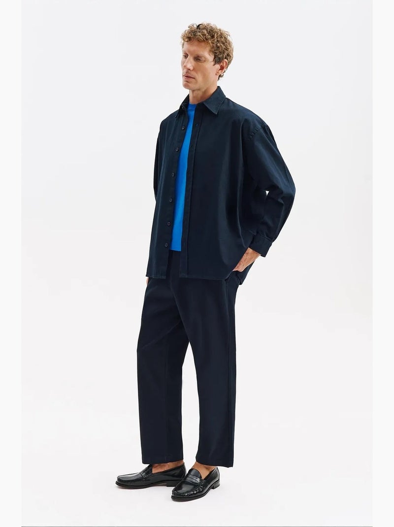 Camisa masculina de algodão e lycra giesto Preto - Kiabi