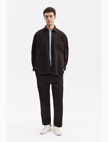 Camisa masculina de algodão-lycra giesto
