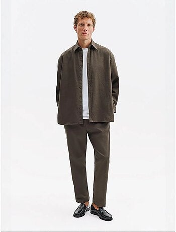 Camisa masculina de algodão-lycra giesto