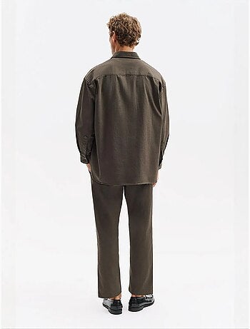 Camisa masculina de algodão-lycra giesto
