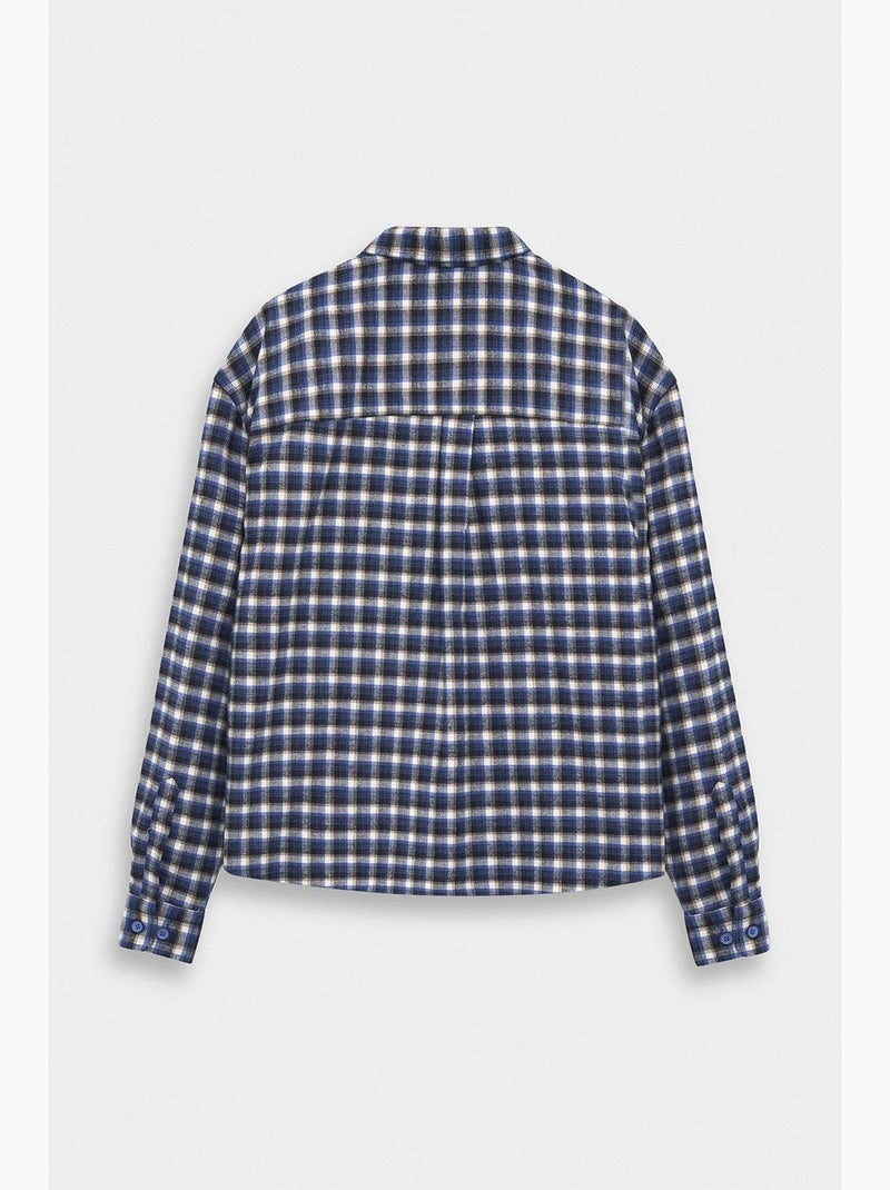 Camisa masculina giesto Azul Branco - Kiabi