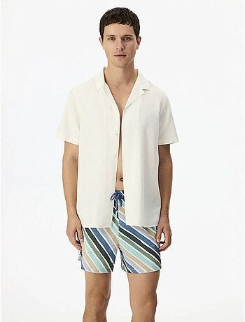 Camisa masculina havana air em mistura de linho penti