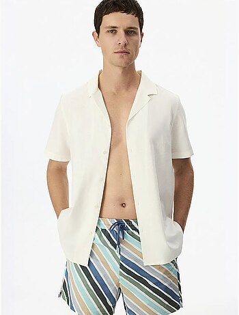 Camisa masculina havana air em mistura de linho penti