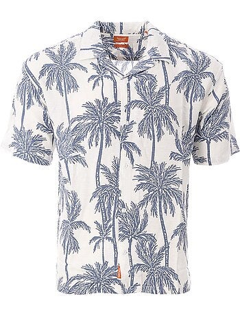 Camisa Masculina Kaporal TOSCA25 Branca/Azul
