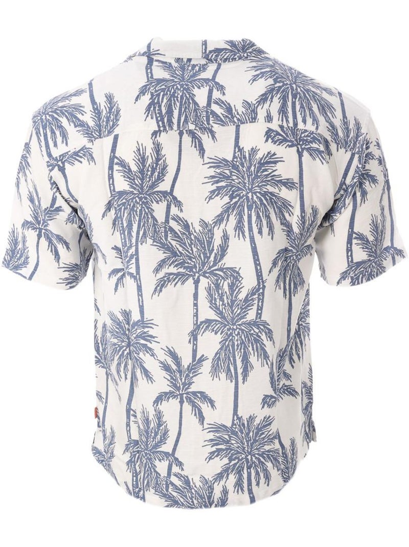 Camisa Masculina Kaporal TOSCA25 Branca/Azul Azul - Kiabi