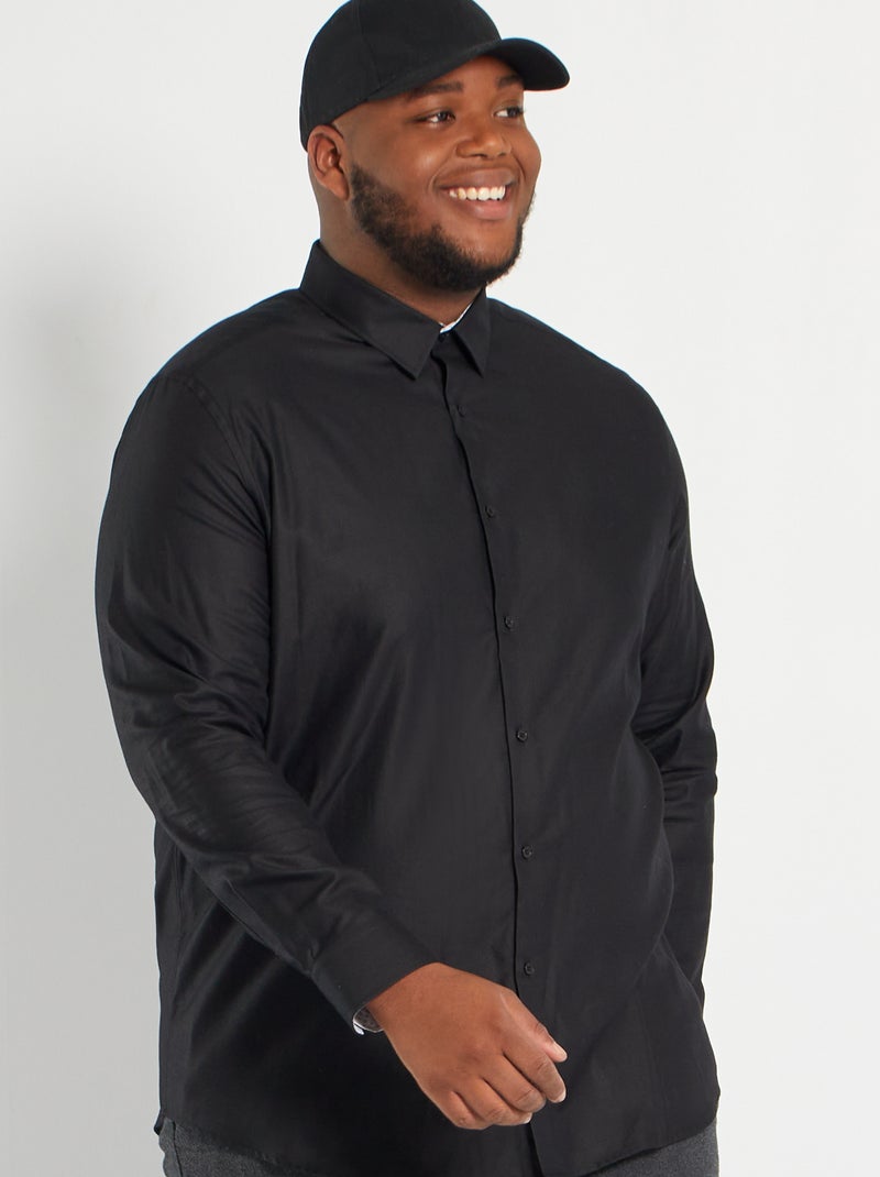 Camisa motivo aos ziguezagues Azul Preto - Kiabi