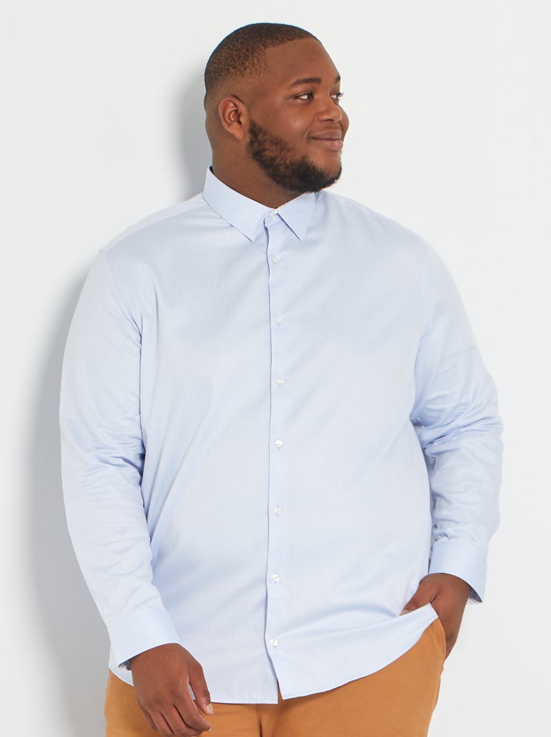 Camisa motivo aos ziguezagues AZUL - Kiabi
