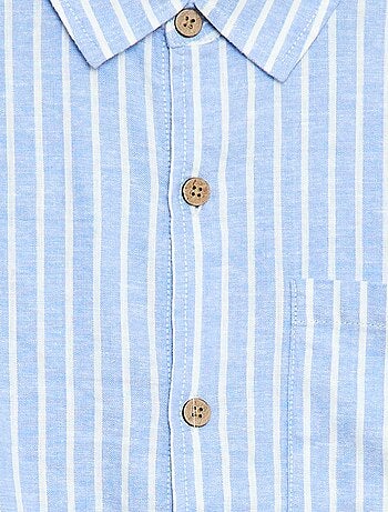 Camisa oversize às riscas