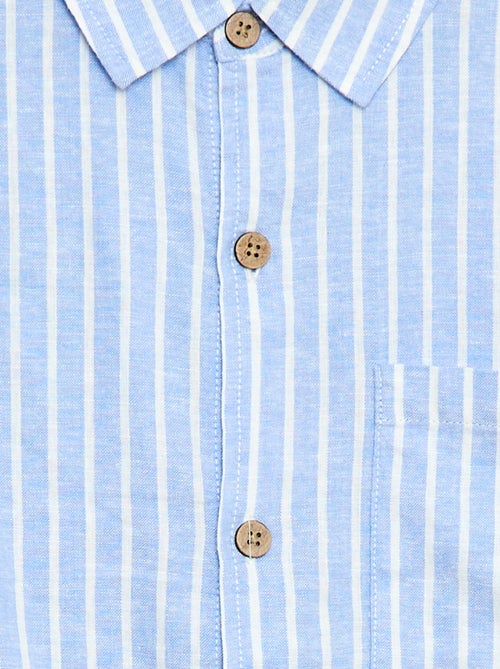 Camisa oversize às riscas - Kiabi