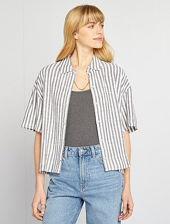 Camisa oversize em linho