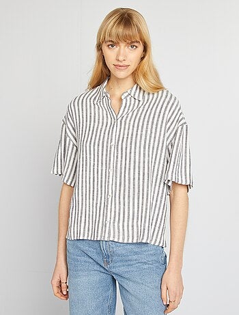 Camisa oversize em linho