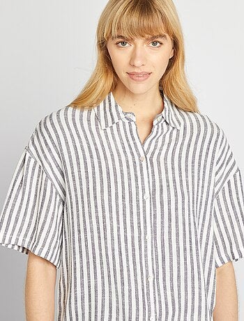 Camisa oversize em linho