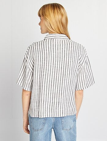 Camisa oversize em linho