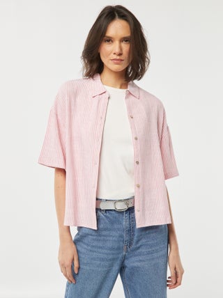 Camisa oversize em linho