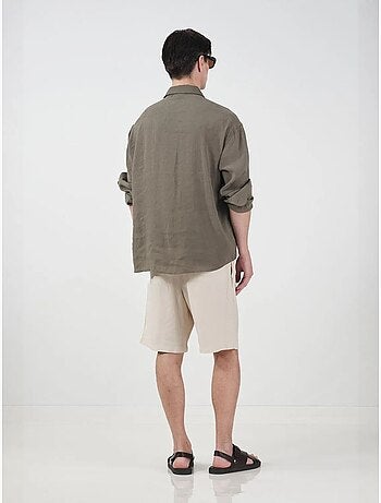 Camisa oversized abotoada de manga comprida giesto