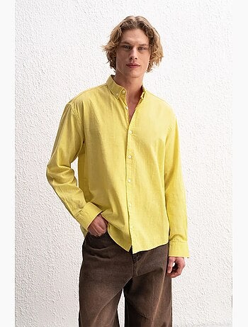 Camisa oversized de algodão com botões giesto