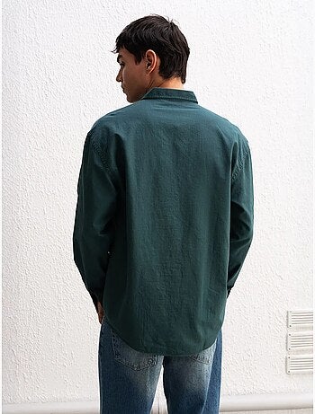 Camisa oversized de algodão com botões giesto