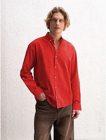 Camisa oversized de algodão com botões giesto