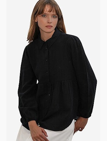Camisa oversized de algodão de manga comprida bdart