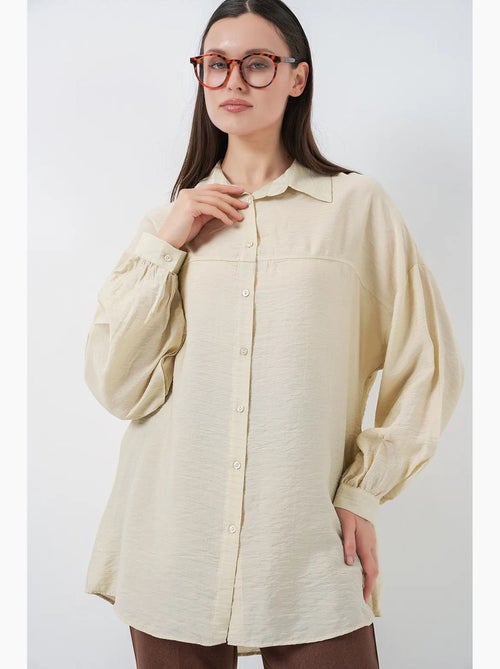 Camisa oversized de manga comprida bdart - Kiabi Camisa oversized de manga comprida bdart - Kiabi