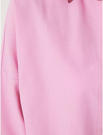 Camisa oversized de popelina com botões e mangas compridas istanbul
