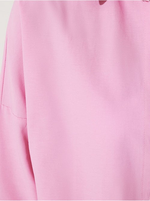 Camisa oversized de popelina com botões e mangas compridas istanbul - Kiabi