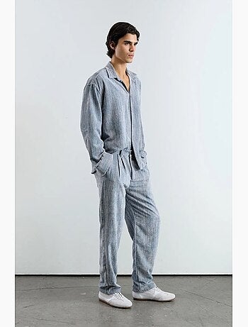 Camisa oversized de veludo giesto