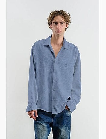 Camisa oversized de veludo giesto