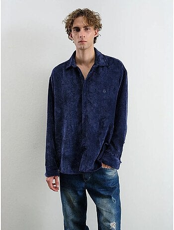 Camisa oversized de veludo giesto