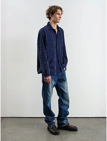 Camisa oversized de veludo giesto