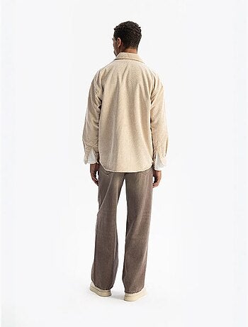 Camisa oversized de veludo giesto