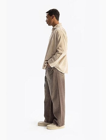 Camisa oversized de veludo giesto