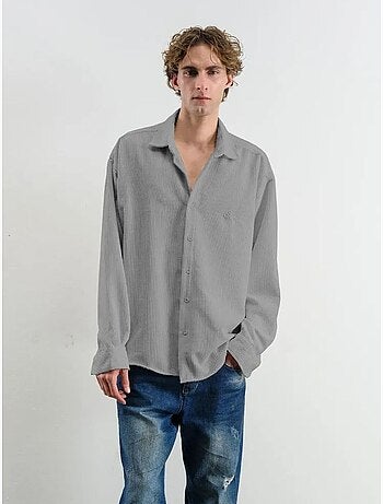 Camisa oversized de veludo giesto