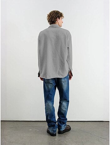 Camisa oversized de veludo giesto