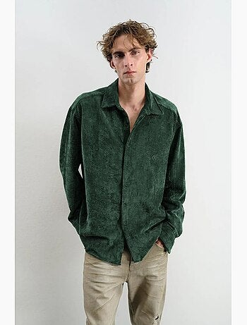 Camisa oversized de veludo giesto