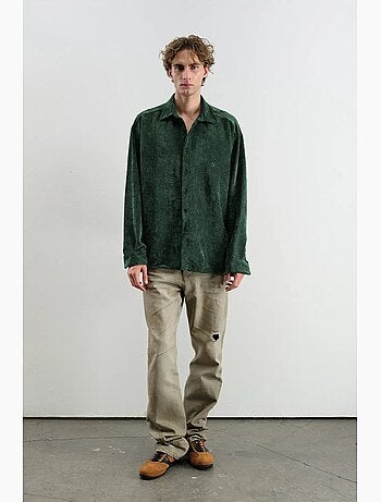Camisa oversized de veludo giesto