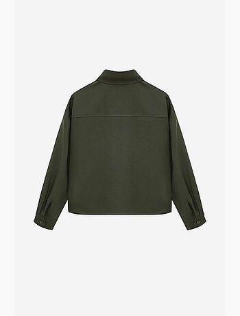 Camisa oversized em crepe com abotoamento frontal dilvin