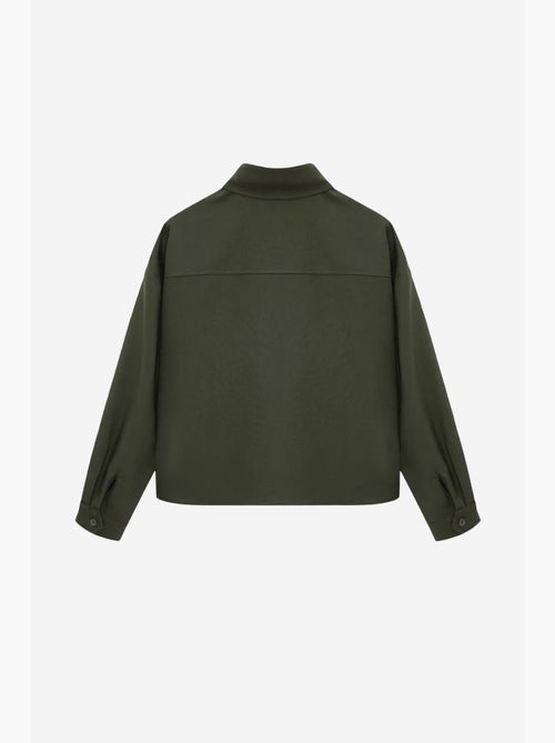 Camisa oversized em crepe com abotoamento frontal dilvin - Kiabi Camisa oversized em crepe com abotoamento frontal dilvin - Kiabi