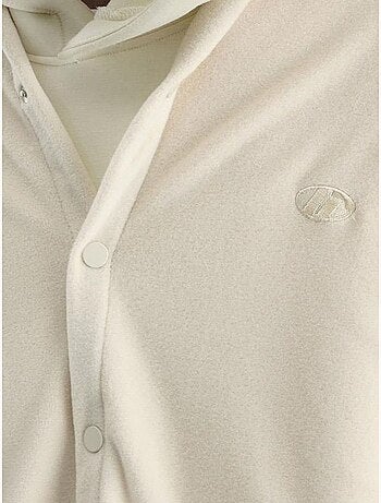 Camisa oversized em peluche com fecho de molas de pressão giesto