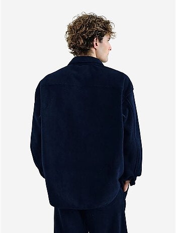 Camisa oversized em peluche com fecho de molas giesto
