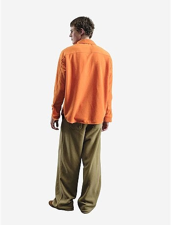 Camisa oversized em peluche com fecho de molas giesto