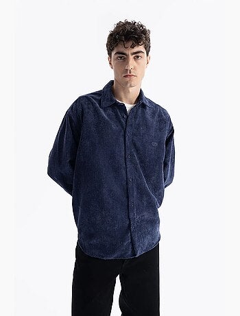 Camisa oversized em veludo giesto